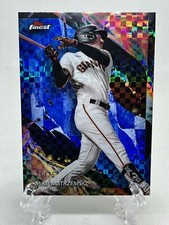 Mike Yastrzemski 2024 Topps Finest Blue Checkerboard refractor 71/75 Giants