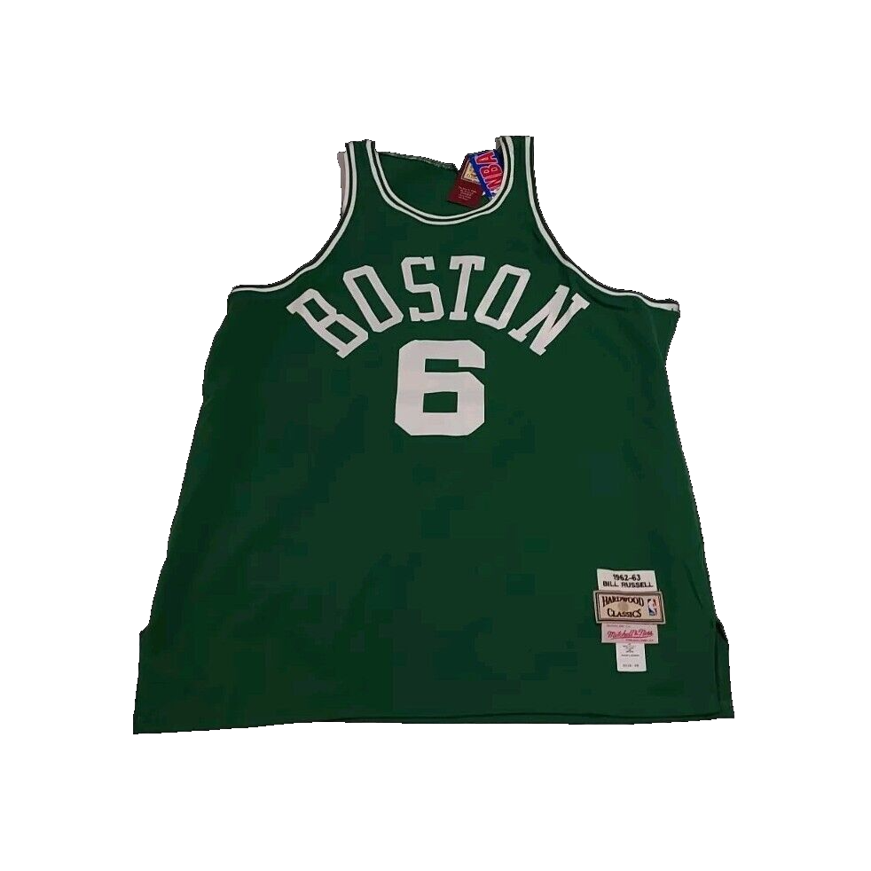 Authentic Vintage Boston Celtics Jersey, Bill Russell 1962-63, New