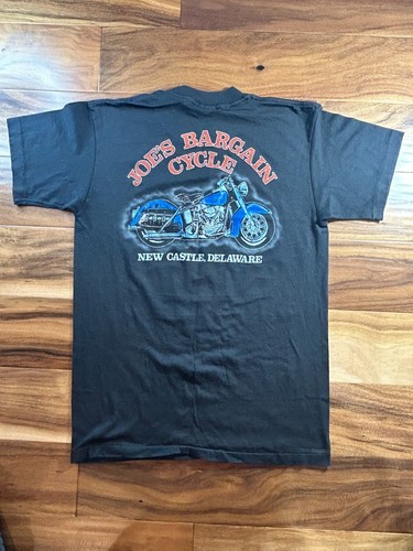 Vintage Harley Davidson Springford Joes Bargain Single Stitch T-Shirt Large 1983 - Picture 9 of 14