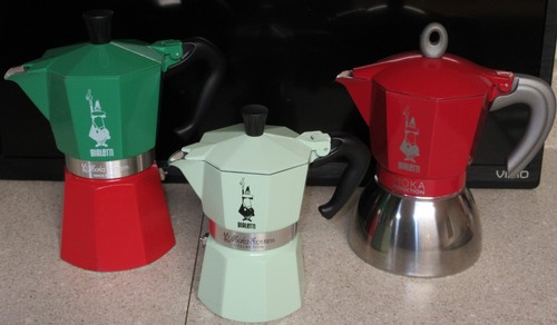 Set 3 ""BIALETTI"" Mokka Induktion Express Sammlung Italien Italienisch Rumänien - Bild 11 von 11