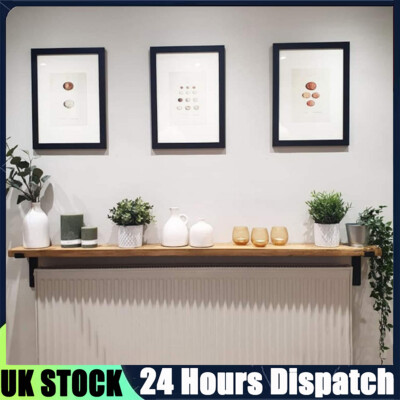 120CM Radiator Shelves Wood Grill Shelf Shelving Unit Holder Shelves Living  Room UK
