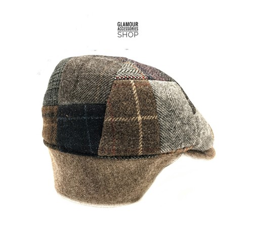 Cappello uomo COPPOLA 8 spicchi PACHWORK paraorecchie lana MADE IN ITALY |  eBay