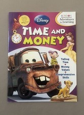 Disney  Mater  Time And Money Activity Work Book Telling Time, Money Value  New