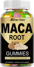 Maca Root Supplement,Promotes Energy, Vitality And Performance, 60 Gummies 4:1