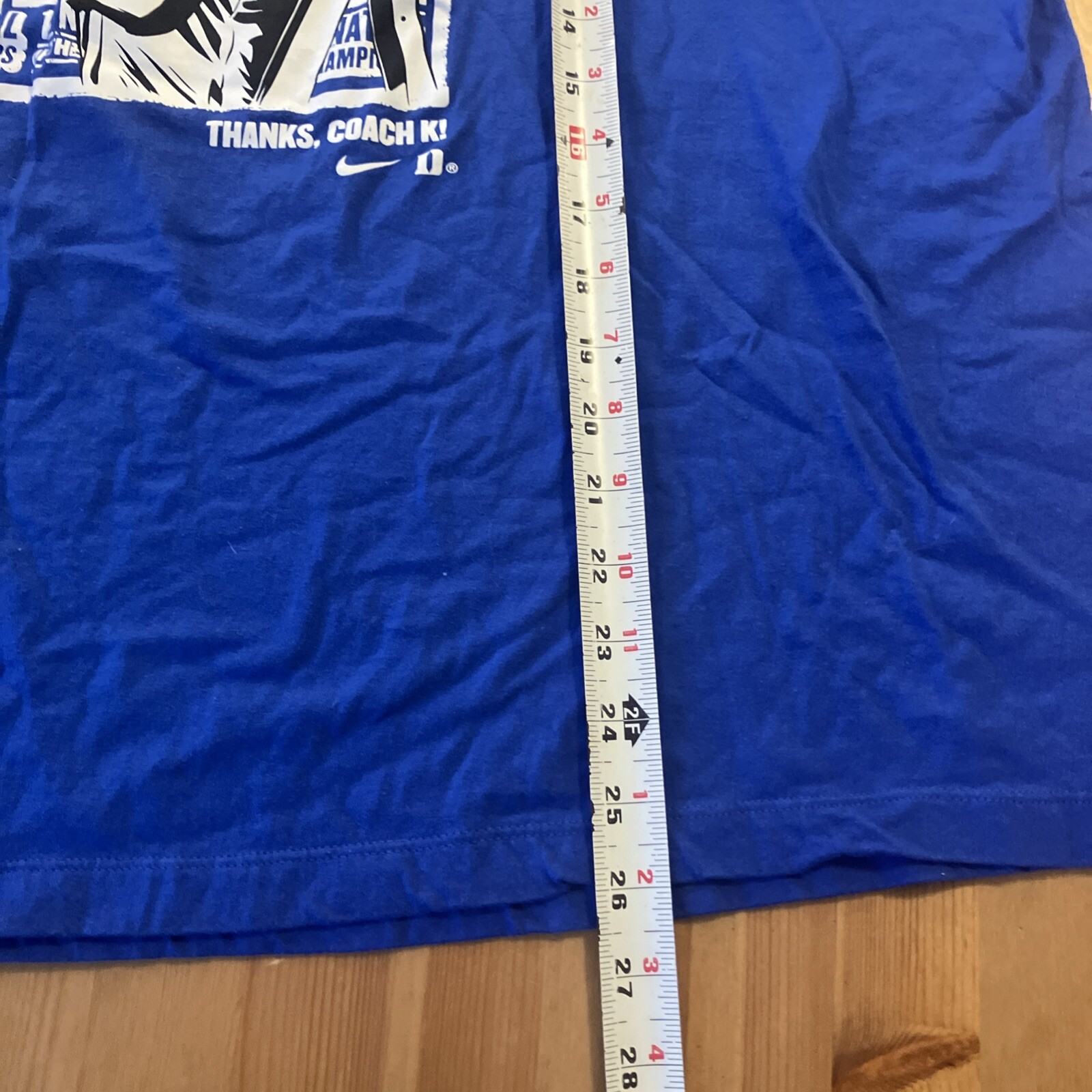 Nike Duke University Basketball Thanks Coach K  T Shirt Tee Large Blue thumbnail 5