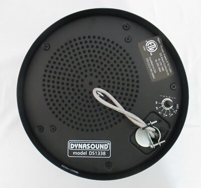 Cambridge Dynasound DS1338 Sound Masking, Paging & Music Speaker Black 5''x8 1/2''