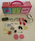 Barbie "Tara" Accessory Case - 3 Drawer Organizer 1999 9 x 3 in Vintage Toy Pink