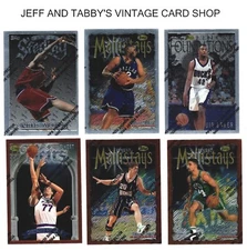 1996-97 Topps Finest Basketball Cards / SEE DROP DOWN MENU 4 card U will receive