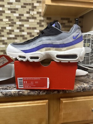 NICE Nike Air Max 95 Essential White/ ''Persian violets'' 749766-110 Men's Sz 11