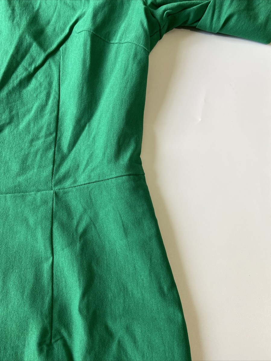 MUXXN Womens M Emerald Green 3/4 Sleeve Stretch Midi Dress Collared NWT Sheath | eBay MUXXN Womens M Emerald Green 3/4 Sleeve Stretch Midi Dress Collared NWT Sheath | eBay