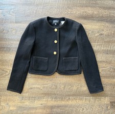 Club Monaco Tweed Cutaway Jacket in Black, Si...
