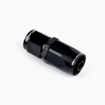 Arlows Alu Fitting Dash 12 - gerade - ( Schwarz, 1 1/16 - 12 UNF )