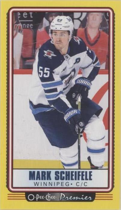 2021-22 O-Pee-Chee - Premier Tallboys Yellow Border #P-22 Mark Scheifele GMA 8.5