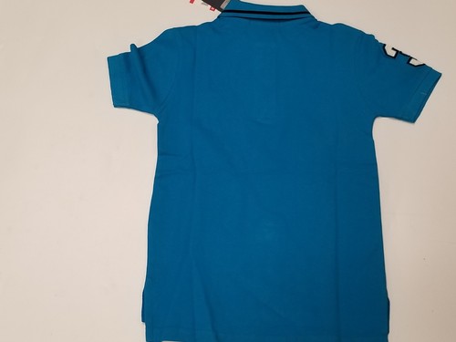 US POLO ASSN BOY'S BIG LOGO POLO SHIRT SHORT SLEEVE SIZE XS 6 YEARS TEAL BLUE - Picture 10 of 10