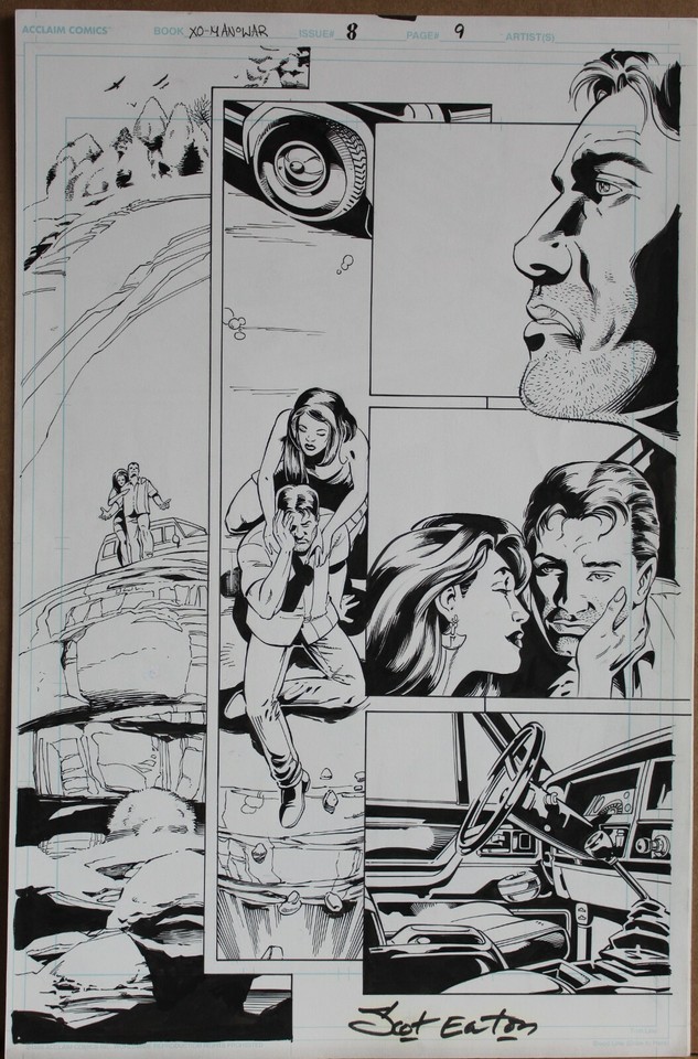 Scot EATON Original Art Page X-O MANOWAR Comic Art