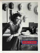 James Dean in Cowboy Hat Vintage Poster Print 19 x 25