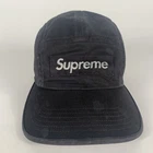 Supreme Logo Overdyed Camo Camp Cap Black OS One Size SS21H13   New