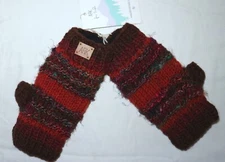 ARK NEPAL Fleece Lined Wool/Silk Fingerless Mitts NWOT