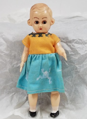 Poupée Miniature Mannequin Gavroche Celluloïd Vintage 21 Cm