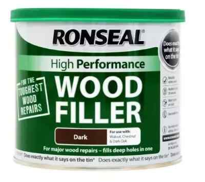Ronseal Hochleistungs-Holzspachtel dunkel 550g 30 min Trockenzeit innen & außen