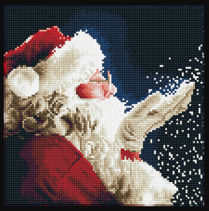 Diamond Dotz SANTA Diamond Facet Art Kit 30.5x 30.5cm Holiday Edition
