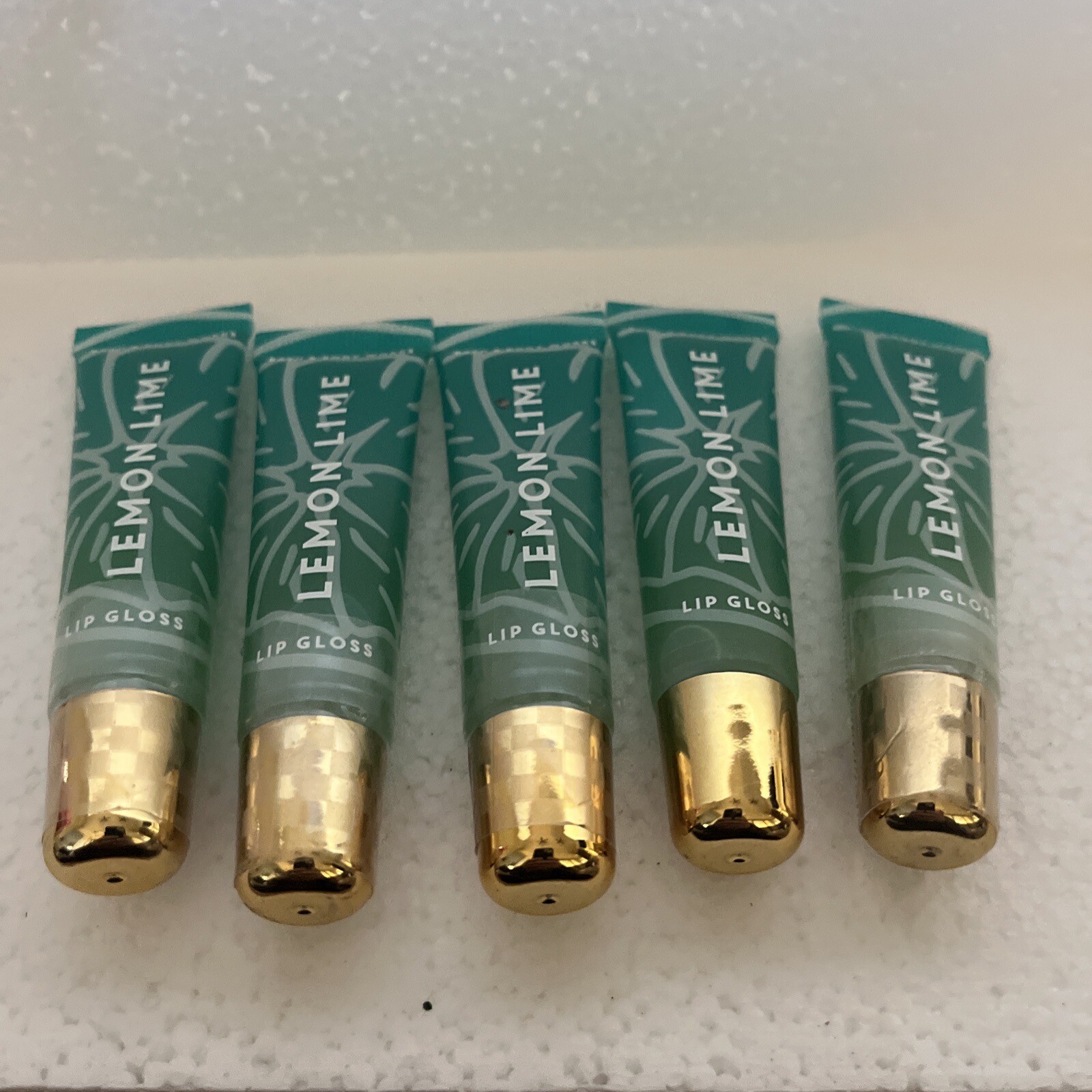 Bath & Body Works Lemon Lime Lip Gloss Lipgloss Shine x5 pc Full Size