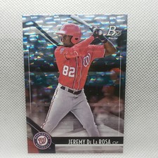  2021 BOWMAN PLATINUM JEREMY DE LA ROSA ICE FOIL PARALLEL #TOP-56 NATIONALS