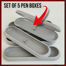 Empty pen box Presentation Display Boxes gift boxes x 5 hinged transparent lid