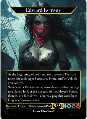 Edward Kenway - Full Art Altered Art Custom Proxy Cards