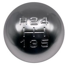 Silver R2 Round 5 Speed Gear Shift Knob For Ferrari
