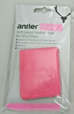 Antler Genuine Soft Leather iPod Nano 3g Video model case - Pink