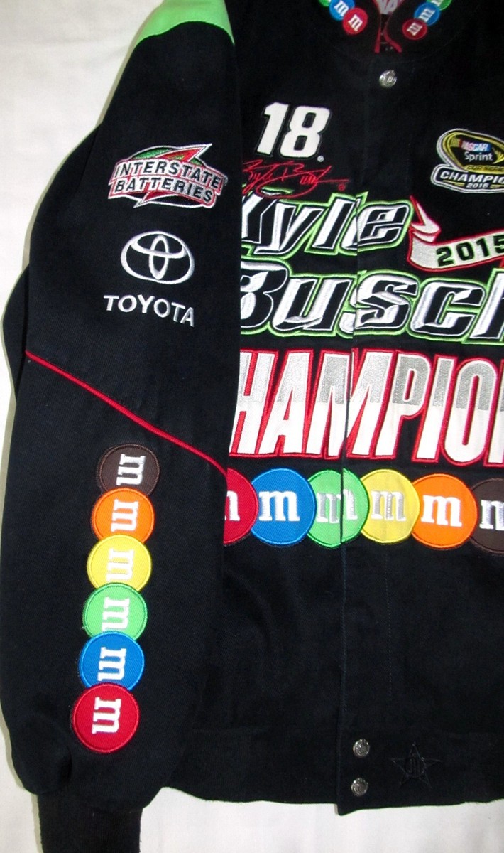 NASCAR◆JH Design/KYLE BUSCH/M&Ms Nascar JH Design Kyle Busch 2015 Vintage M&M Racing Jacket