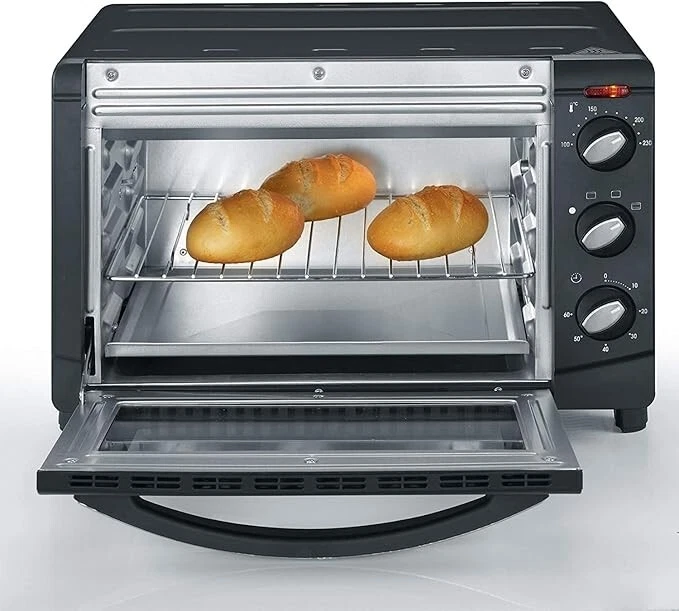 Mini Backofen Severin TO9560 20l Pizzastein Grillrost 1500W Backofen Toastofen - Bild 4 von 4