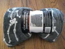 Halloween Skeleton Fleece Throw Blanket 50" x 60"