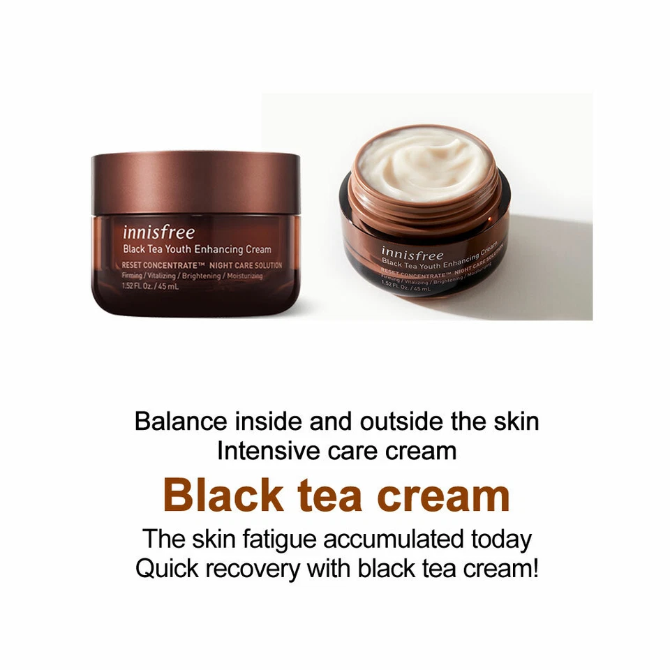 INNISFREE Black Tea Youth Enhancing Ampoule/Eye Serum/Cream - Image 4 of 4