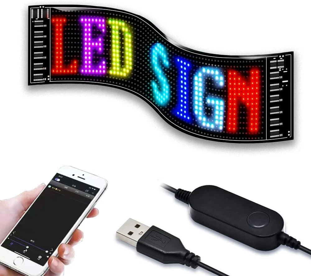 Flexible led outlet matrix panel