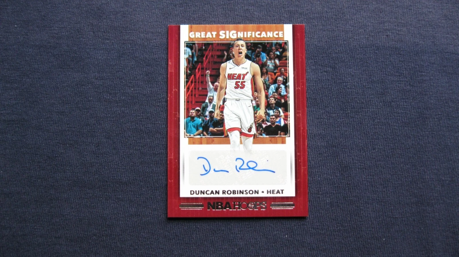 Duncan Robinson trading card