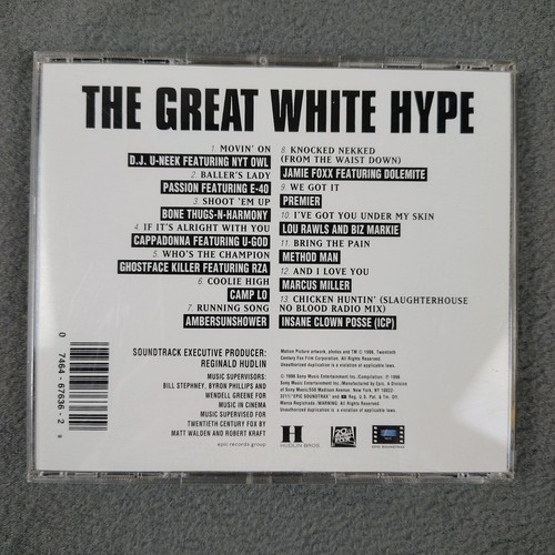 The Great White Hype Soundtrack CD Music Bone Thugs Jamie Foxx Ghostface Used - Imagen 2 de 3