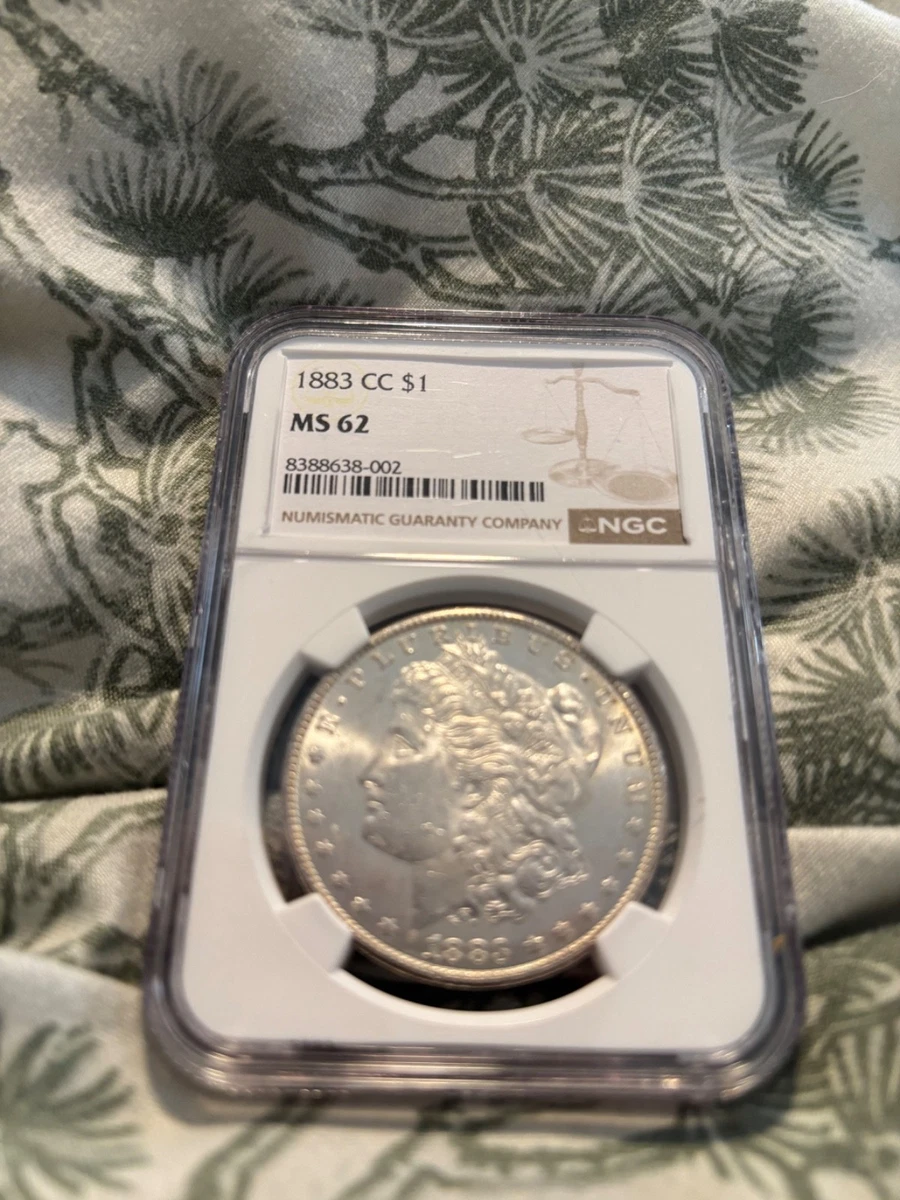 コ*ア様 モーガン銀貨 1883年と1921年セット Silver MS 62 Graded 1883 Year Morgan US Dollars (1878-1921) for