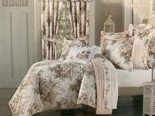 Royal Court Home King Quilt Set Floral 3 Pcs