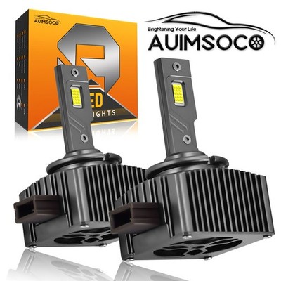 2X 40000LM 200W D1S D1R LED HEADLIGHT BULBS WHITE REPLACE XENON HID LAMPS