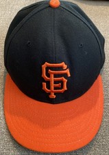 New Era 59FIFTY San Francisco Giants MLB Baseball Cap Black Orange 7 1/4