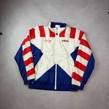 Vintage 80s 90s Adidas Track Jacket Olympic Teag Games multicolor Size D5 L
