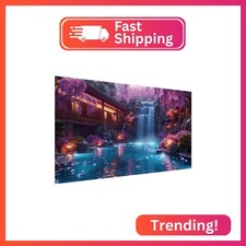 pchmcu 5D Large Waterfall Diamond Painting Kits for Adults,DIY Full Drill Crysta
