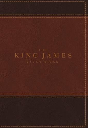 KJV, The King James Study Bible, Leathersoft, Brown, Thumb In... - 9780718079918