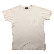 Schaeffer's Garment Hotel Ringspun 40s Pocket Tee Off White Men's M Made in USA