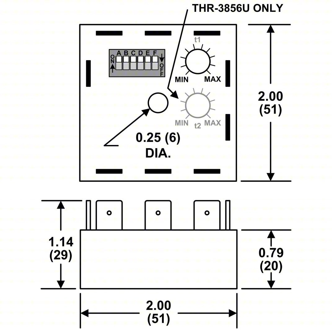 Macromatic Thr-3816U Multifunction Time Delay Relay 12 to 125V DC/24 to 240Vac 