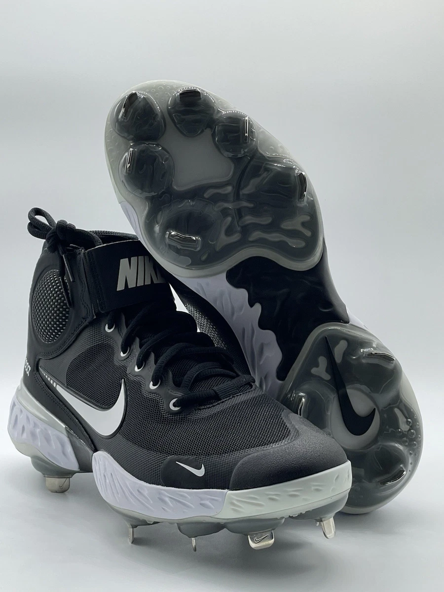 Nike Alpha Huarache Elite 3 Mid Black White | eBay