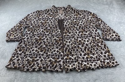 White Stag Women s Blouse 4XL Brown Black White Casual Under Blouse C36