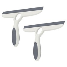 EHOMGUI Shower Squeegee for Glass Doors Walls - 10" Pack of 2, Gray